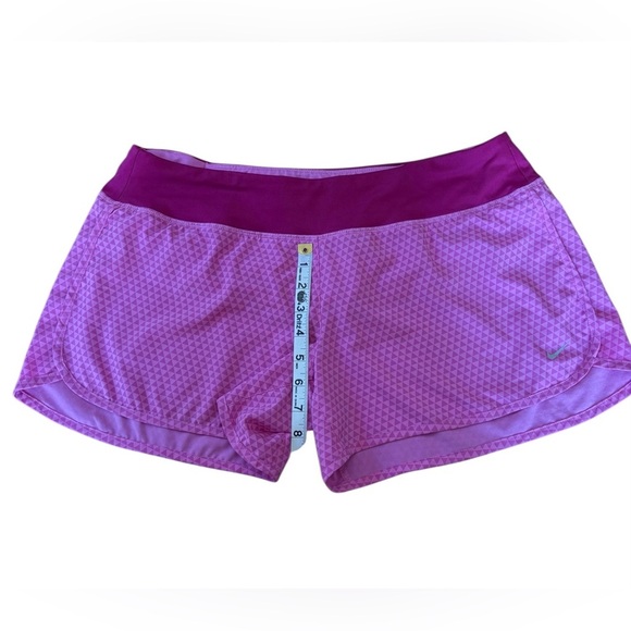 Nike Dri-FIT, Running Shorts Women’s, Size L, Purple Geometric 🏃‍♀️‍➡️ - Picture 5 of 11